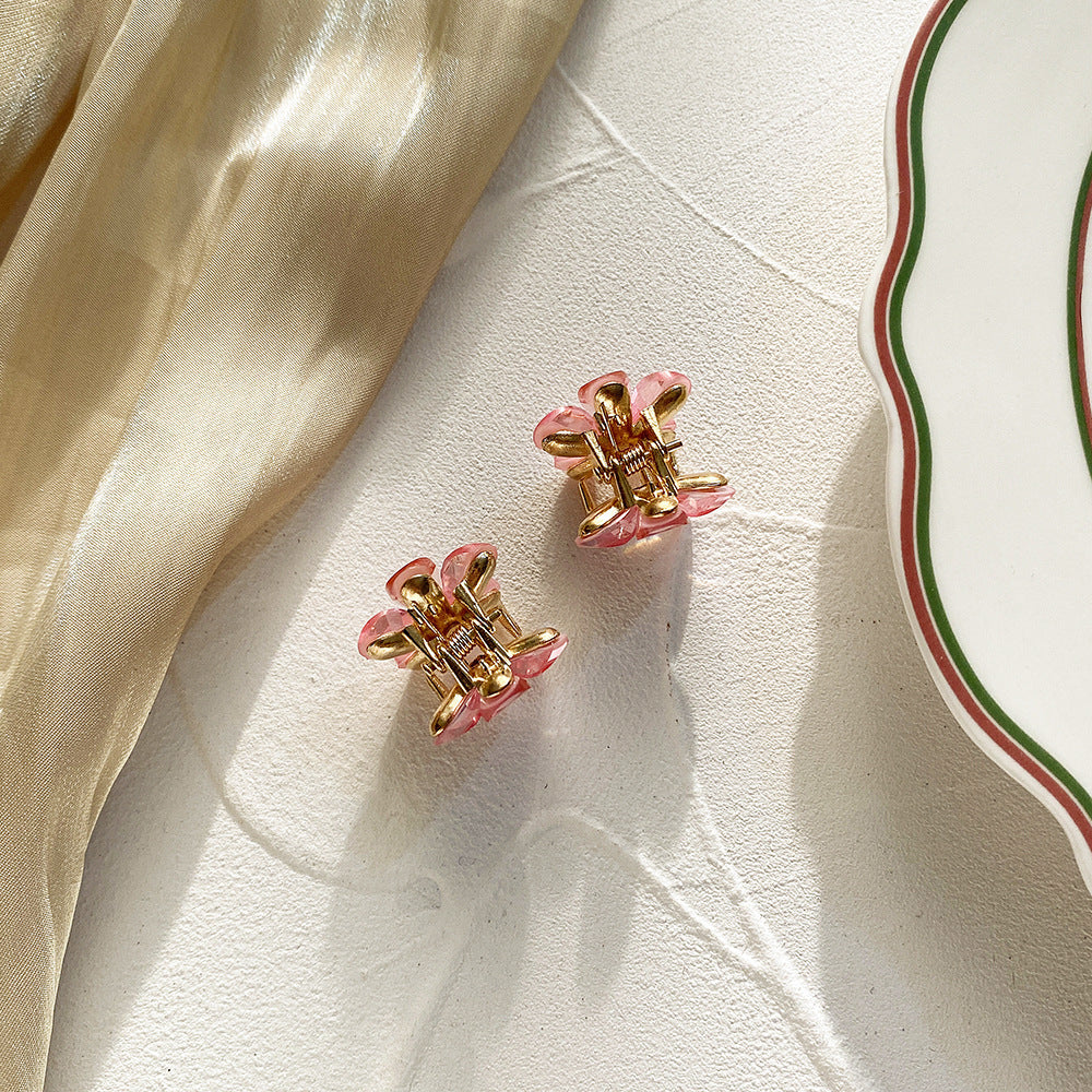 Wholesale children's crystal flower small grab clip headdress edge clip little girl princess hair clip