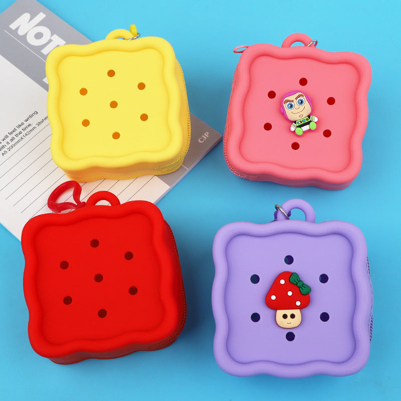 Wholesale New Silicone Kids Fun Cartoon Hole Hole Coin Purse