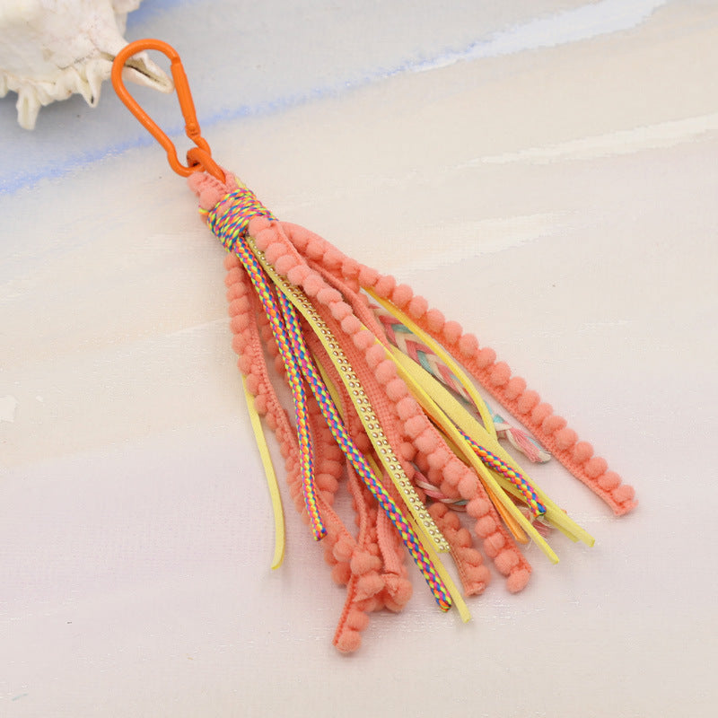 Wholesale Bohemian Style Long Tassel Key Chain