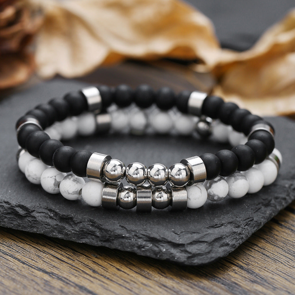 Wholesale Micro-paved Zirconia Dice Bracelet Set