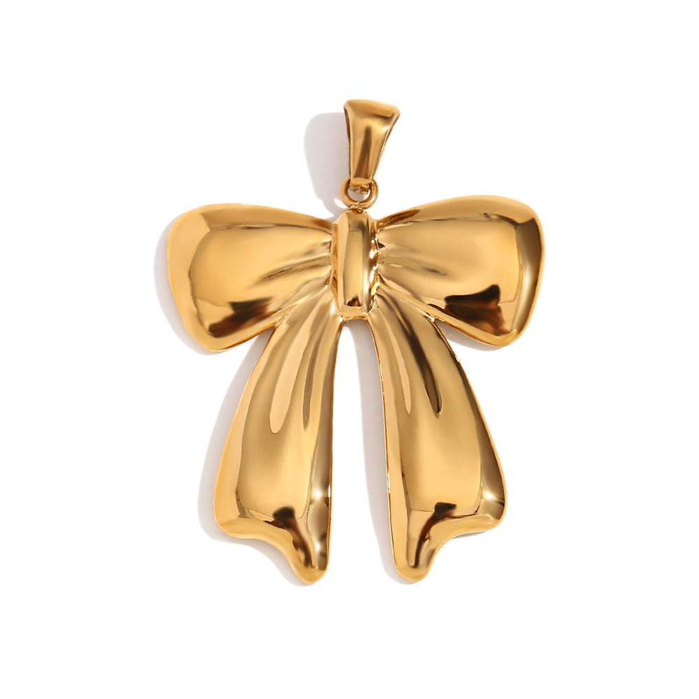 Wholesale 18K gold-plated bow wave pearl pendant