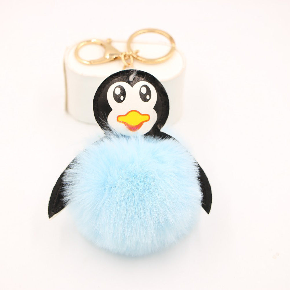 Wholesale Antarctic Cute Baby Penguin Plush Ball Pendant Keychain