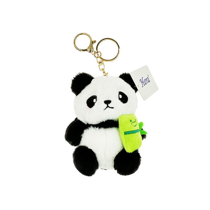 Wholesale Cute Cartoon Plush Ball Panda Keychain