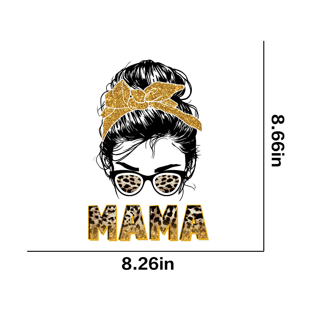 Wholesale 10pcs/pack Hot Stamping  Mother' s Day Theme Letter Flower Peach