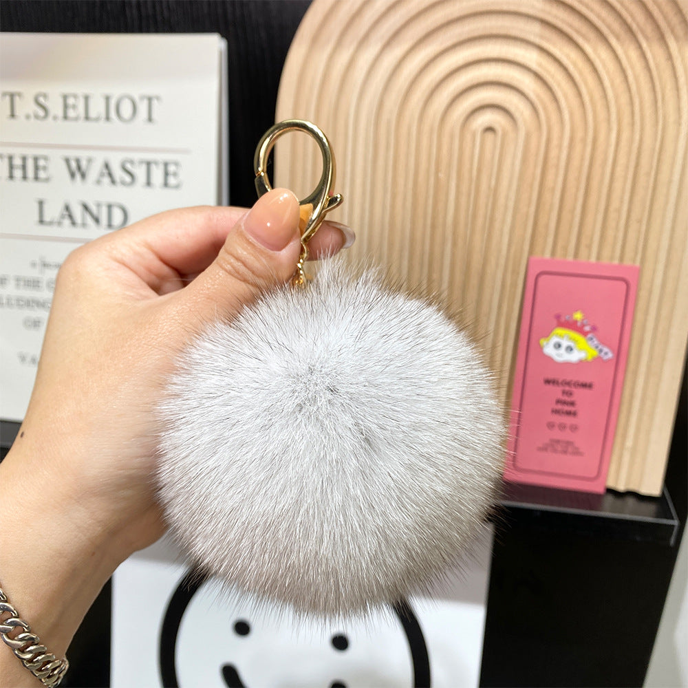 Wholesale 9cm Fur Ball Keychain