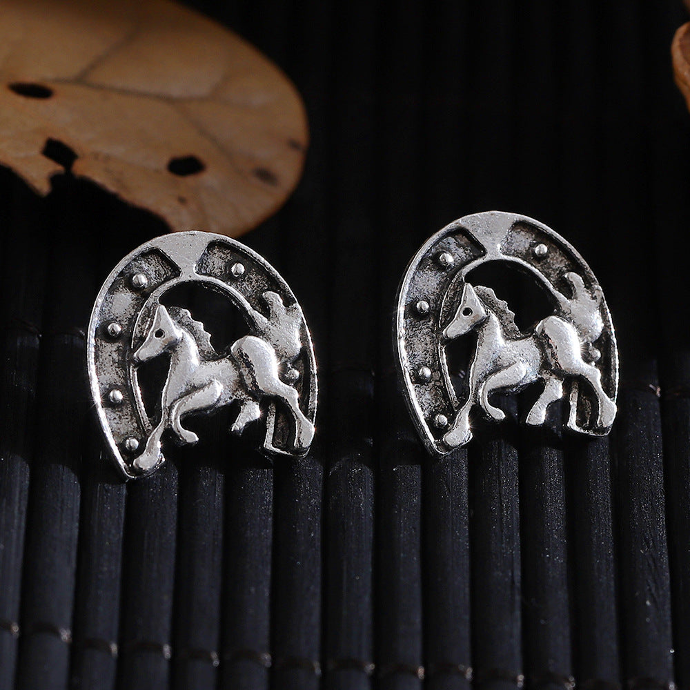 Wholesale Retro ethnic style cowboy earrings