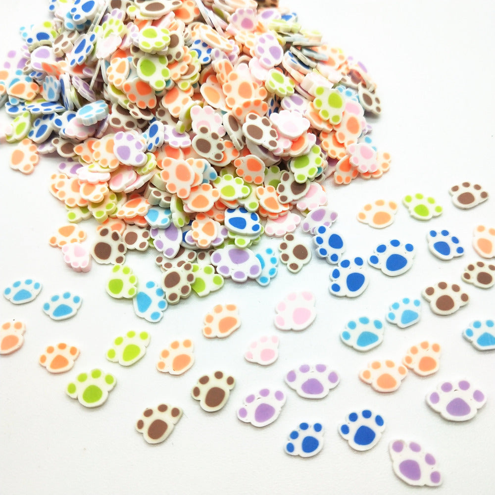 Wholesale for Air Traffic Control Pen Soles/footprints/cute Bear Paw Soft Ceramic Slices