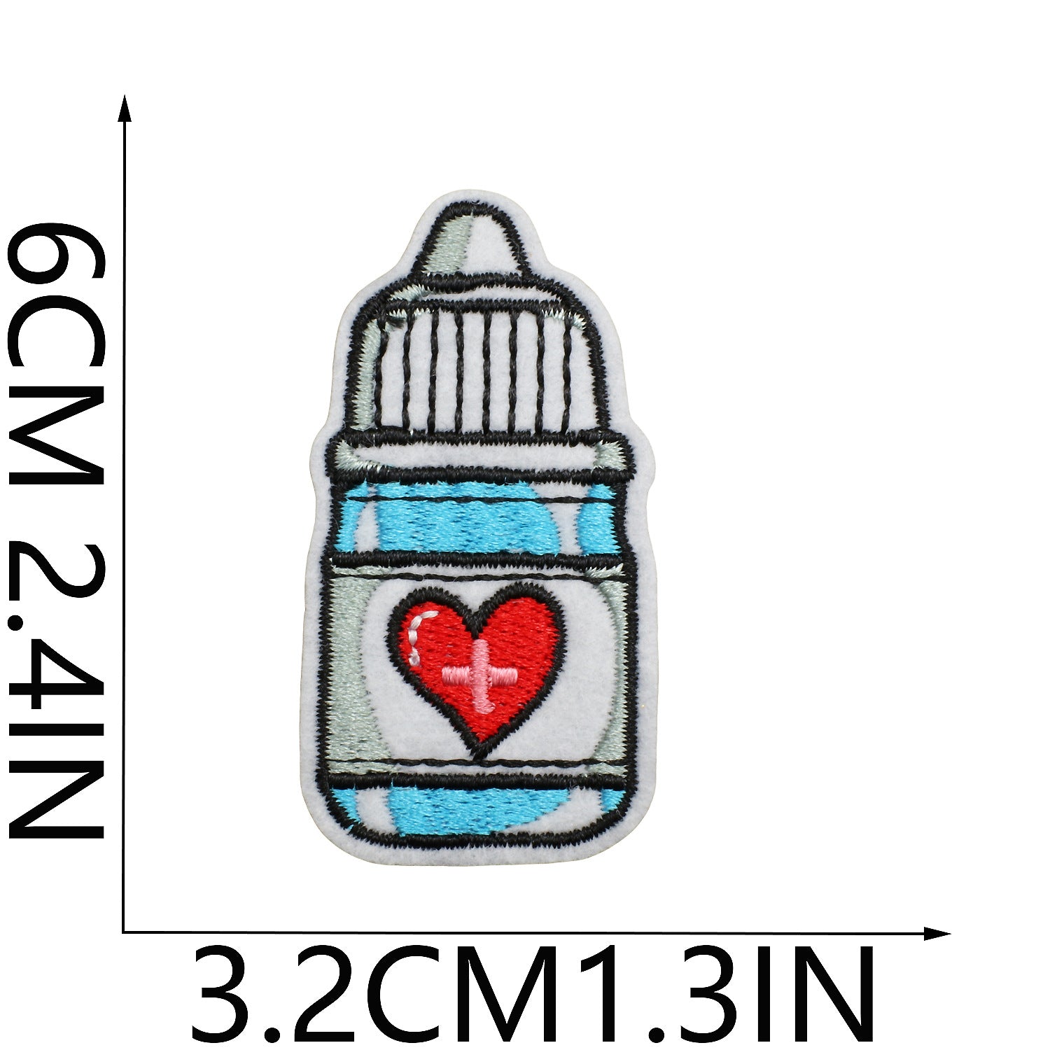 Wholesale Cartoon human organ embroidery patch medical equipment patch