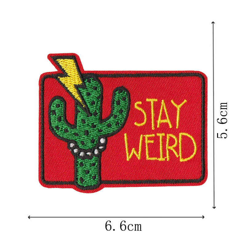 Wholesale Cartoon Denim Series Embroidered Cloth Patches Sports Decorative Patches