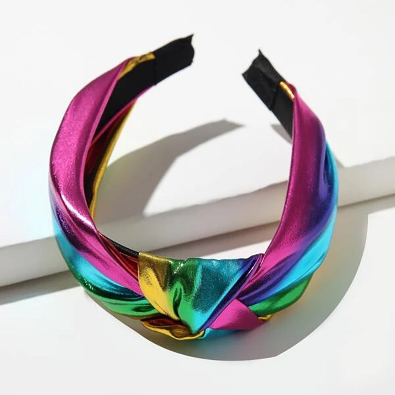Wholesale PU Leather Middle Knotted Headband