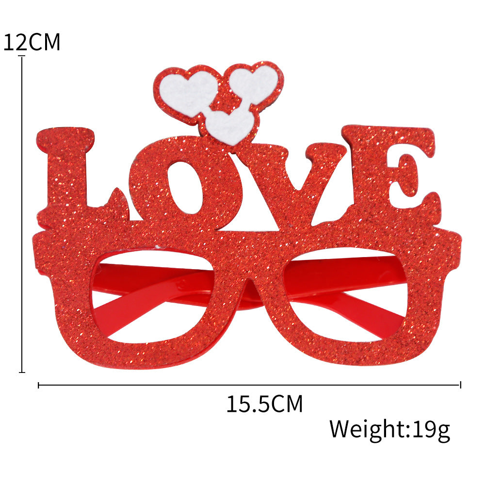 Wholesale Valentine's Day Glasses Party Party Decorations Love Love Party Glasses Photo Props
