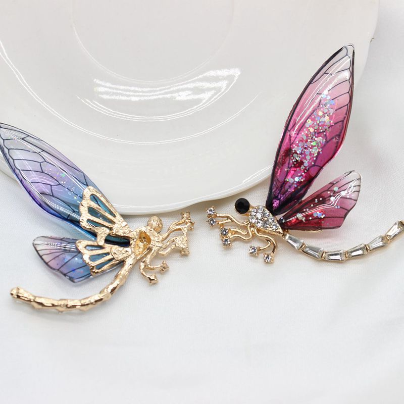 Wholesale Alloy Transparent Wings Dragonfly Diy Mobile Phone Case