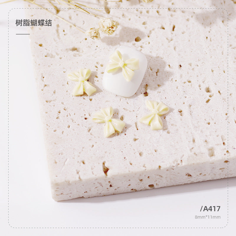 Wholesale Resin Three-dimensional Ribbon Cute Streamer Ribbon Nail Gadget