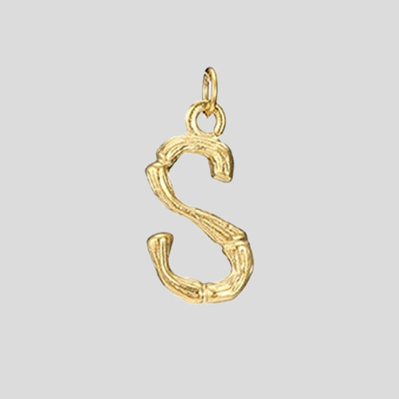 Wholesale 26 Letters Pendant Stainless Steel Gold Plated Necklaces