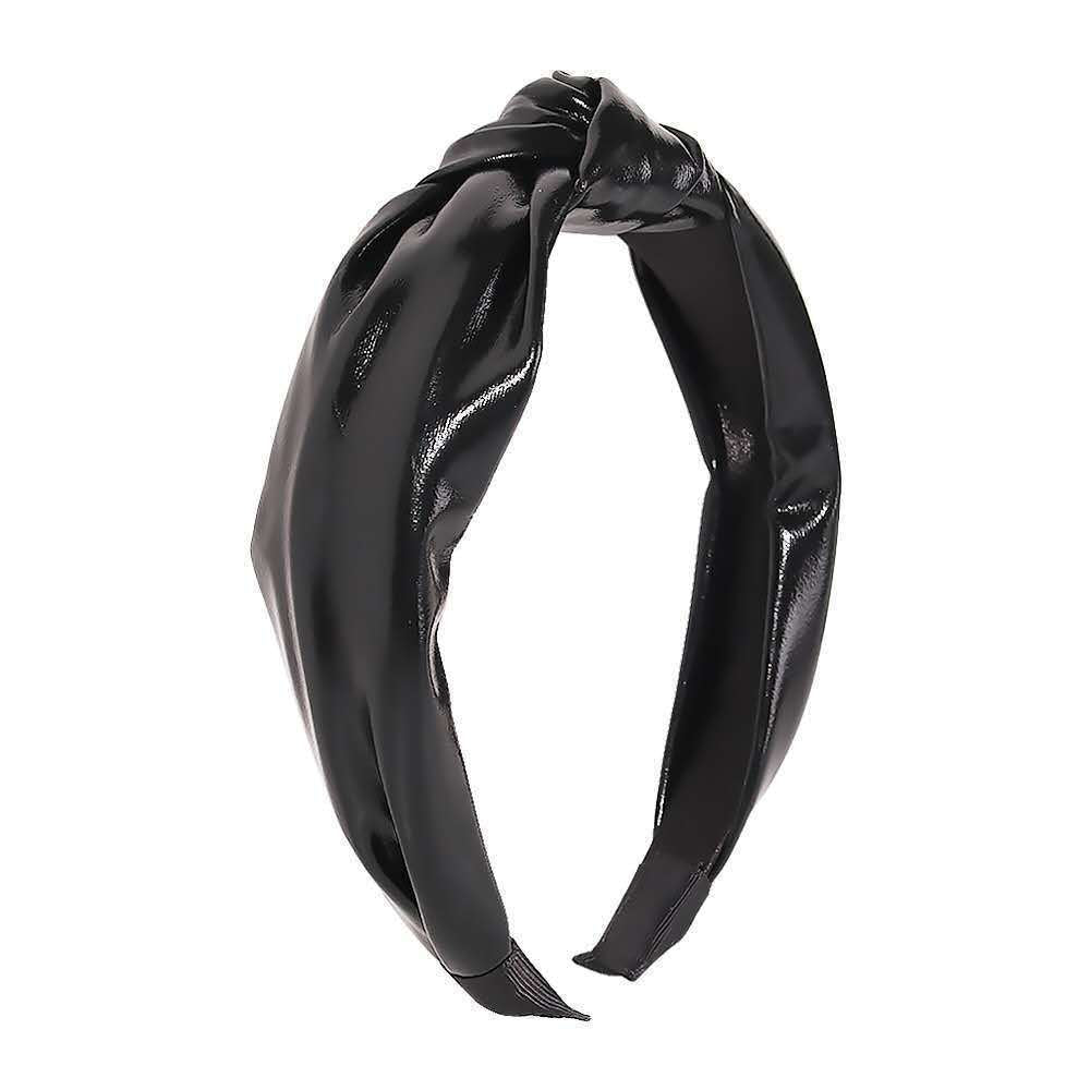 Wholesale PU Leather Middle Knotted Headband