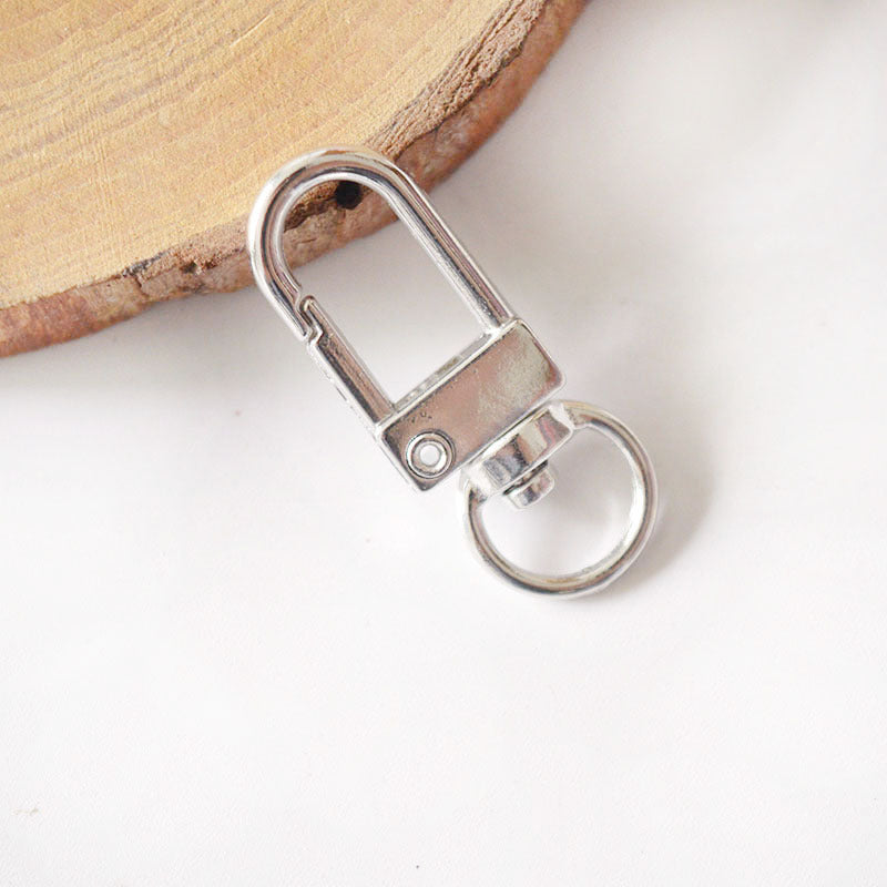 Wholesale 10pcs Metal Buckle U-shaped Door Buckle Keychain DIY Accessories
