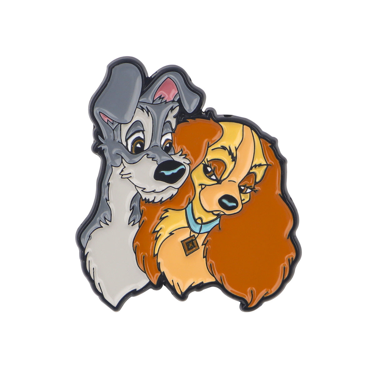 Wholesale Cute Puppy Brooch Cartoon Metal Badge Accessory