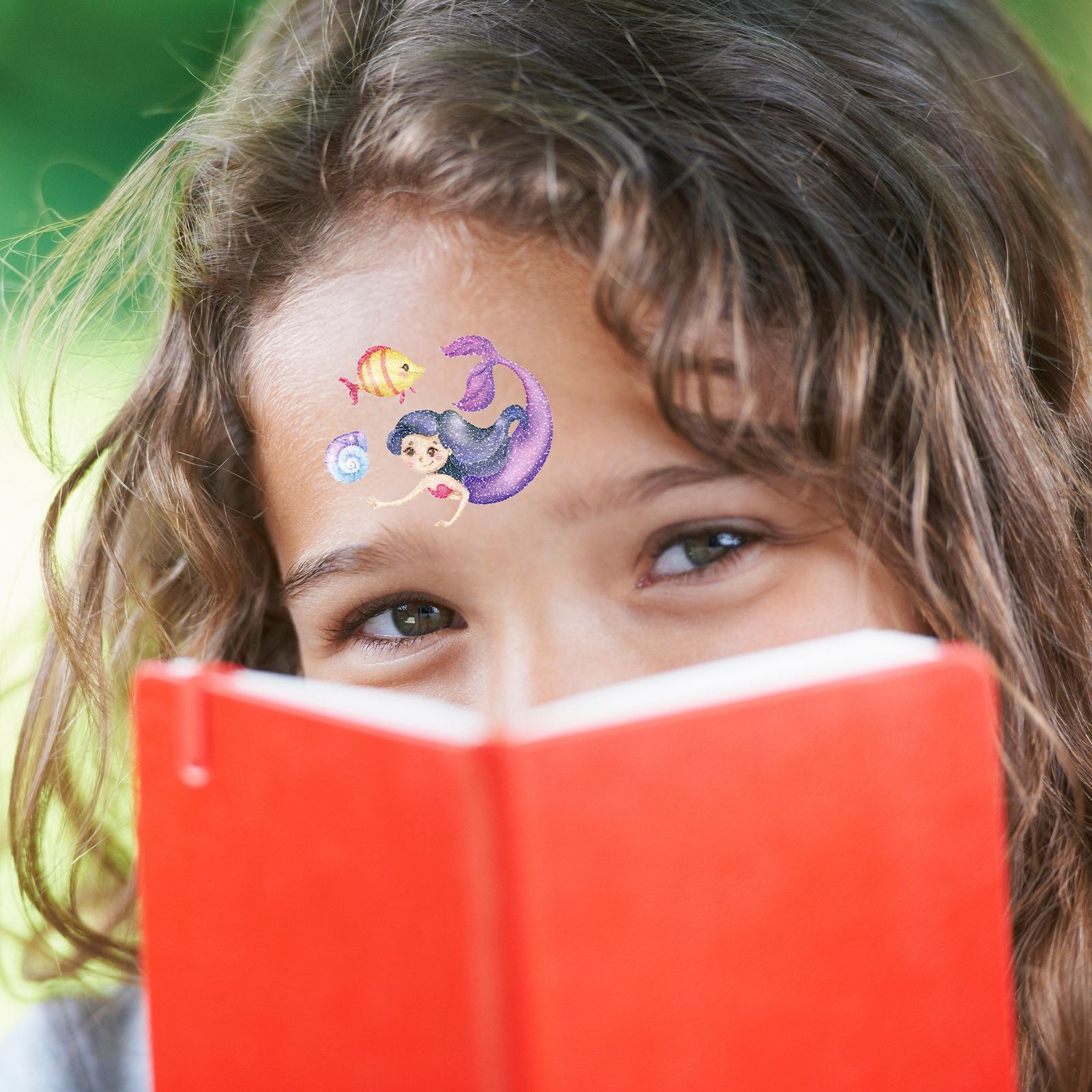 Wholesale 10PCS/SET Children's Watercolor Style Mermaid Tattoo Stickers