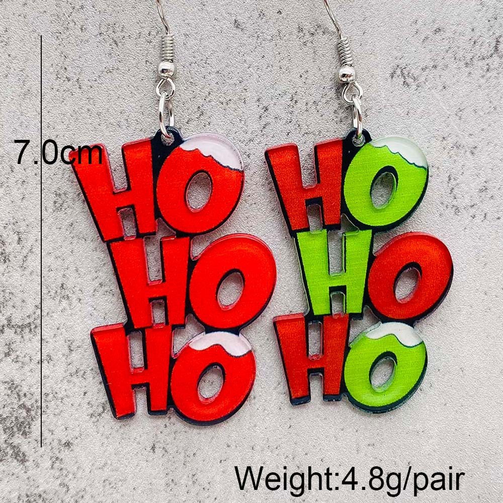 Wholesale  Christmas Acrylic Earrings OLY Exclusive