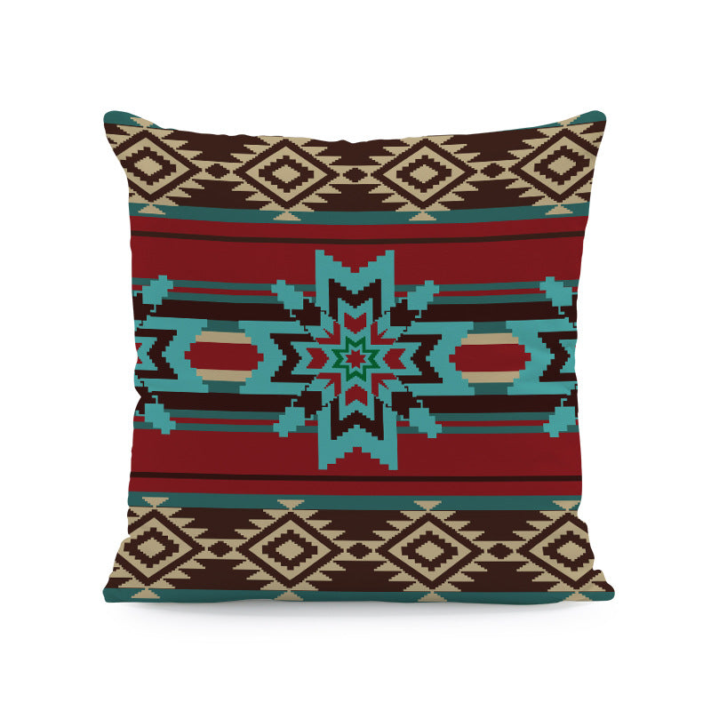 Wholesale of Western Style Aztec Polyester Pillow Covers