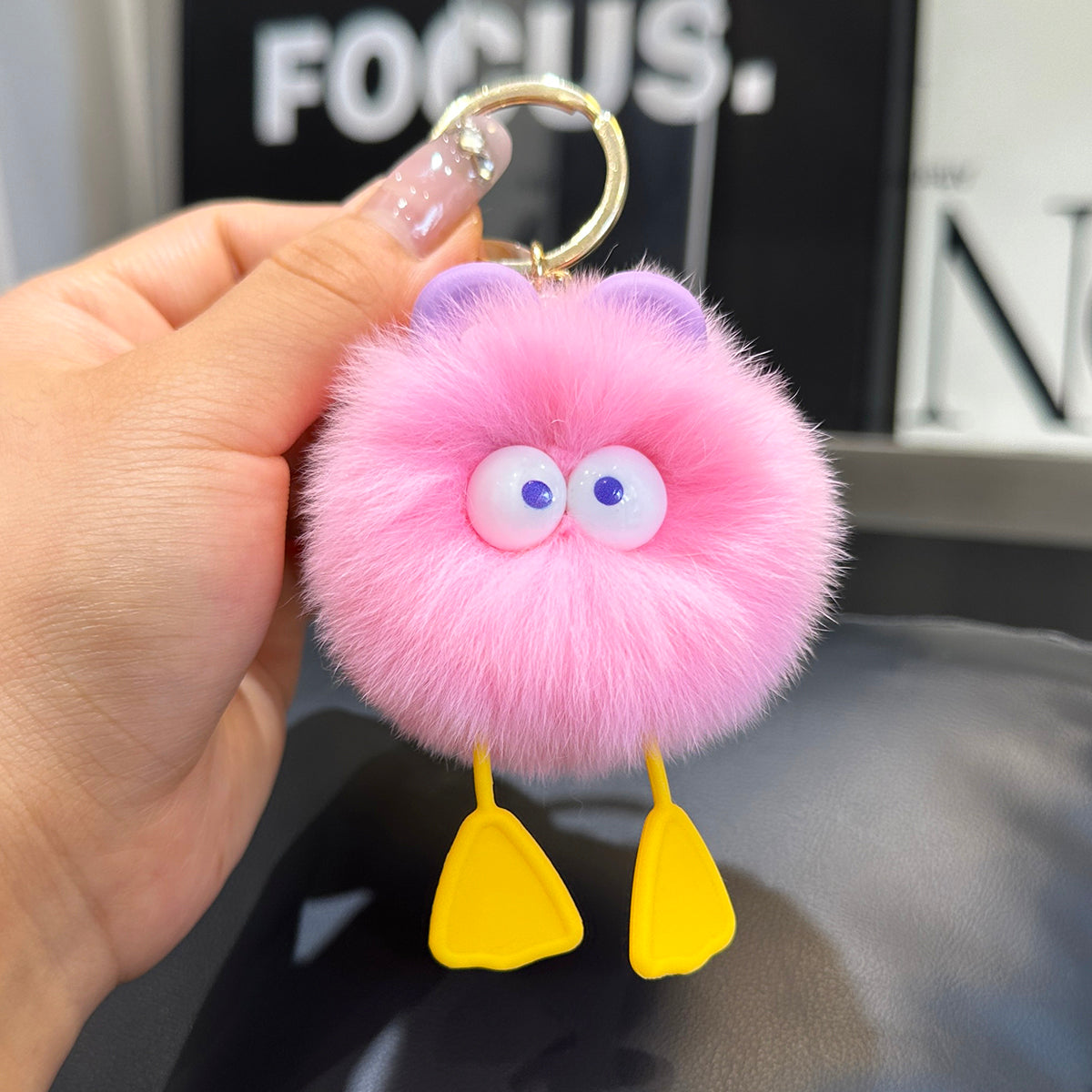 Wholesale Duck Plush Ball Keychain