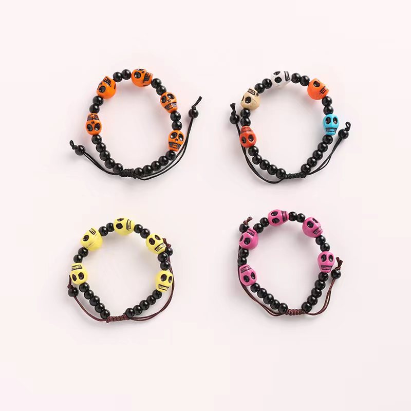 Wholesale Skull Pumpkin Acrylic Bracelet