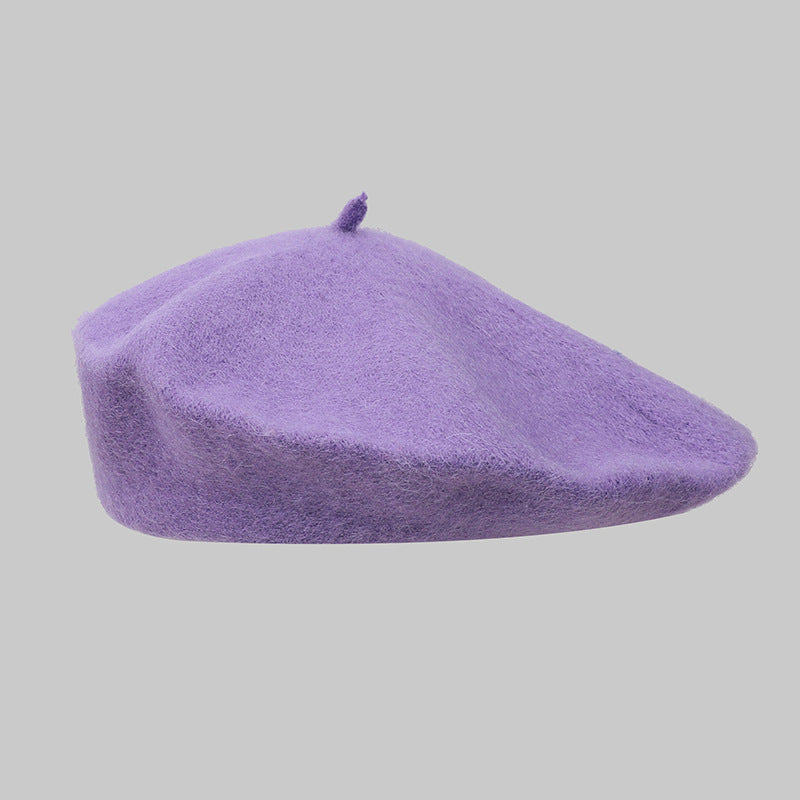 Wholesale Autumn and Winter Women's Solid Color Beret