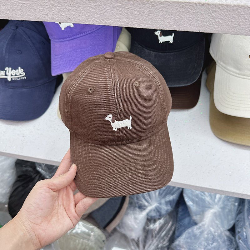 Wholesale Cute cartoon puppy baseball cap duckbill cap unisex