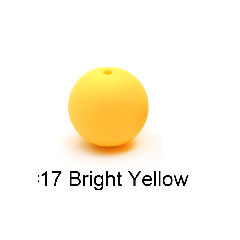 Wholesale 100PCS 15MM  Food Grade Baby Teething Round Silicone Beads