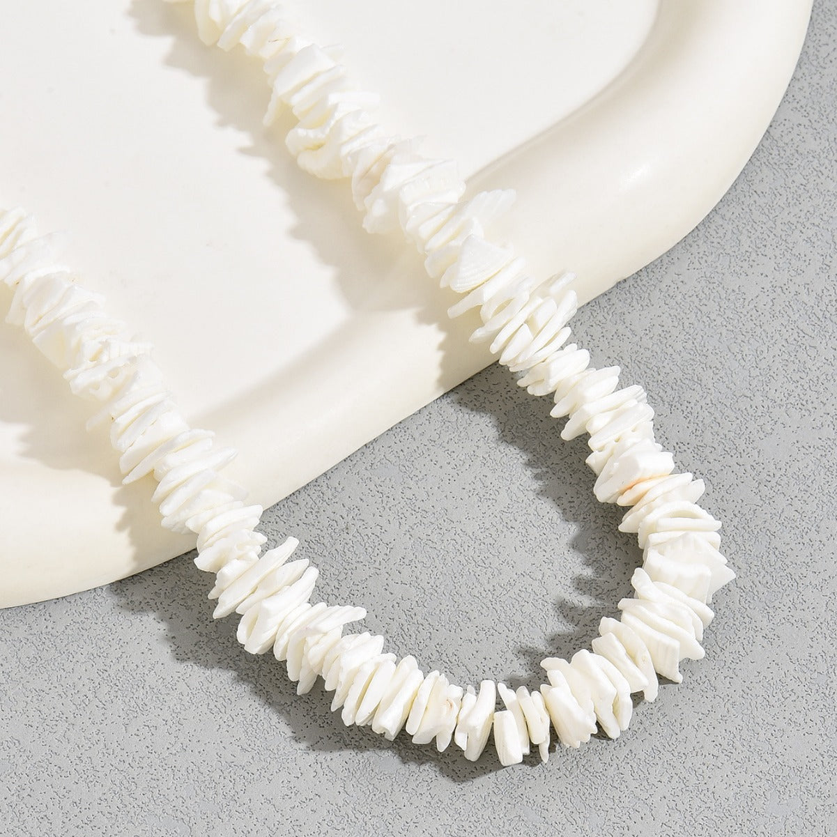 Wholesale Simple Irregular Personality Natural Pearl Shell Collarbone Chain Versatile Necklaces