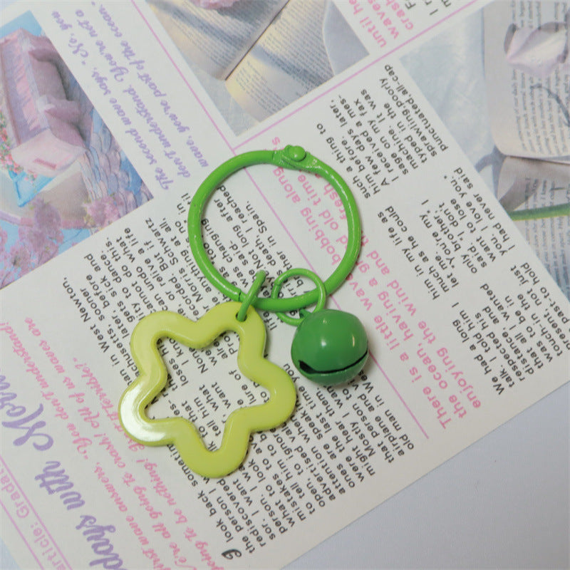 Wholesale Acrylic colorful five-pointed star key chain