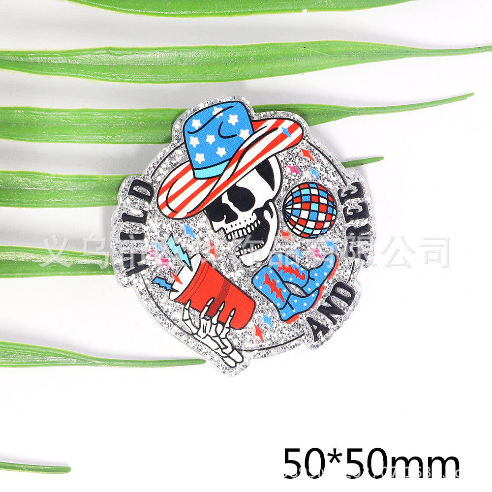 Wholesale 10pcs New powder cross-border cartoon medical love bag accessories acrylic pin cute DIY patch accessories