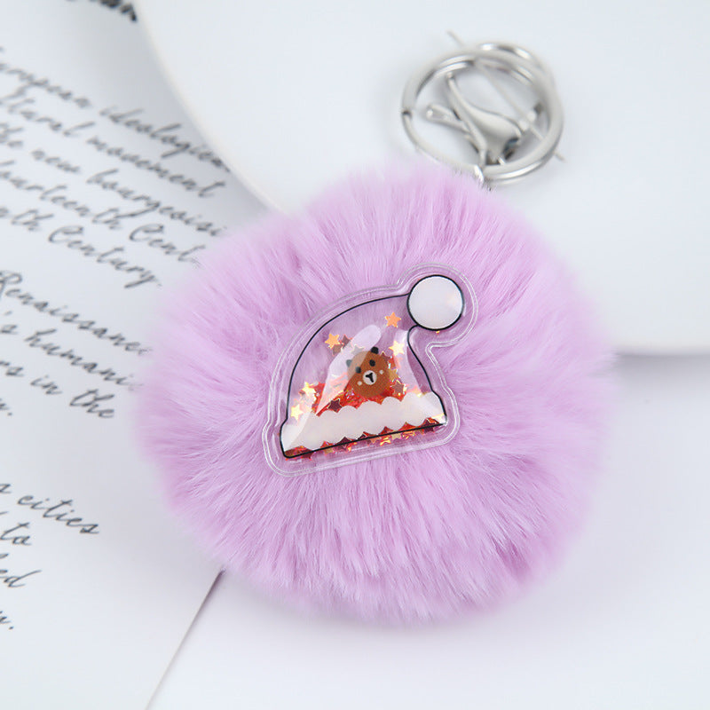 Wholesale Christmas Plush Pendant Keychain