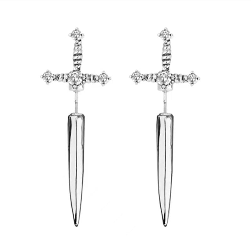 Wholesale Gothic sword women' s earrings