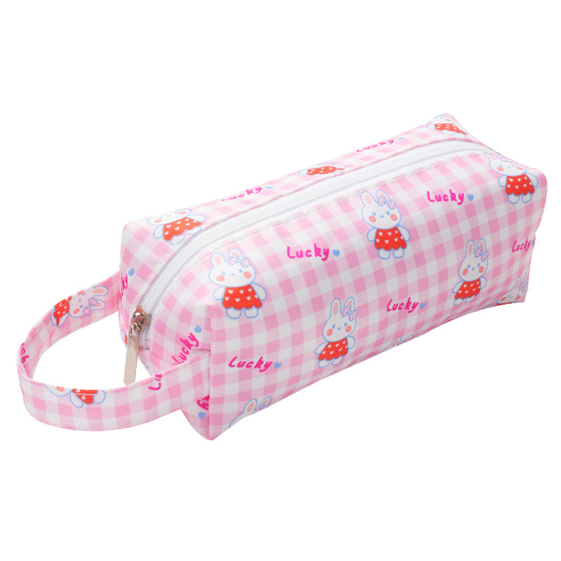 Wholesale Large Capacity Cow Pattern Printed Simple Polyester Pencil Case