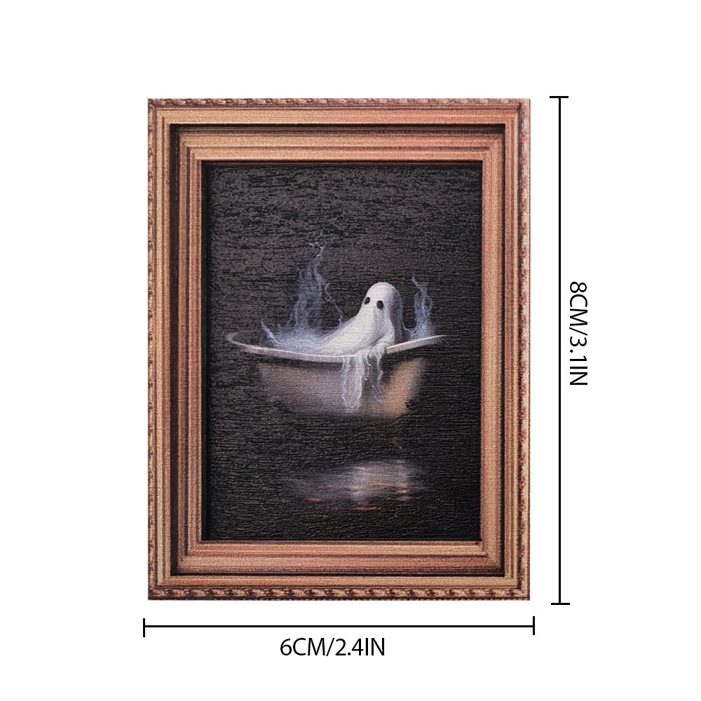 Wholesale vintage photo frame magnetic wooden poster fridge magnets