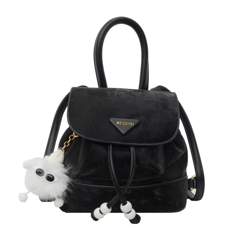 Wholesale Fashion Retro Solid Color Casual Simple Backpack