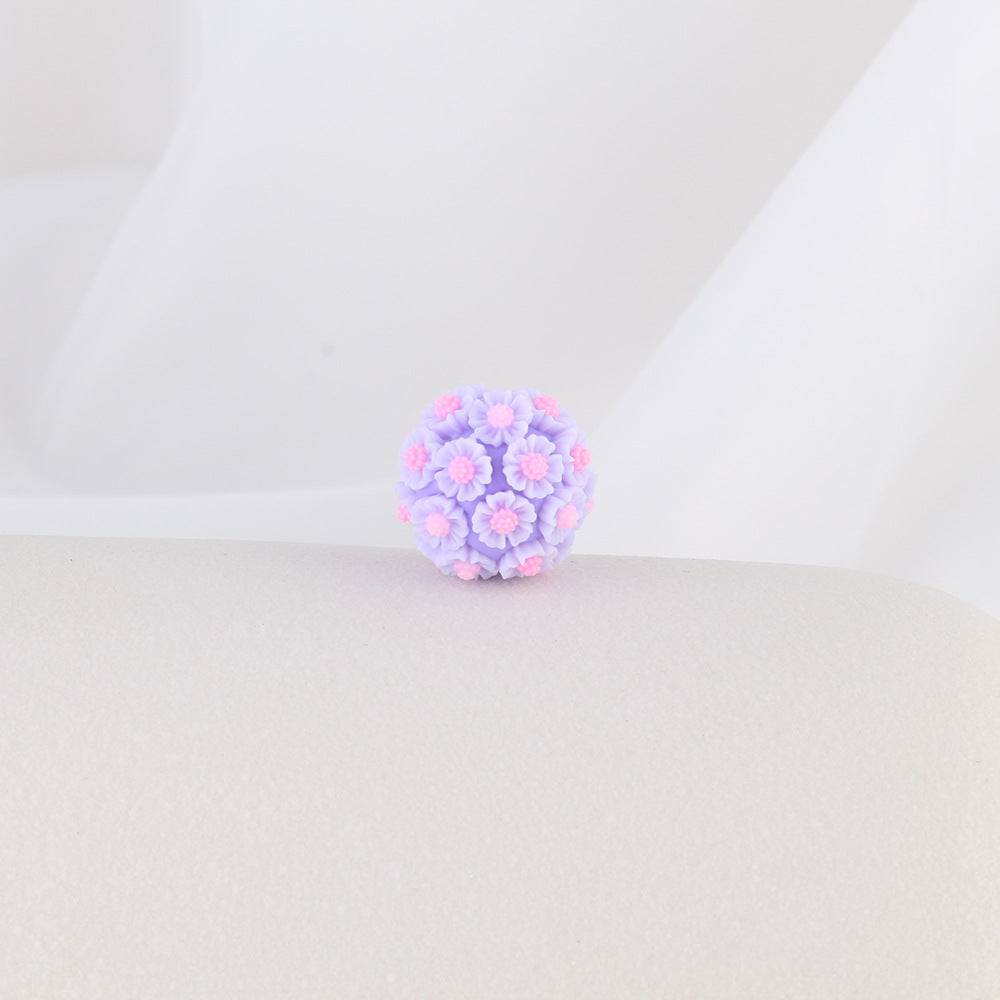 Wholesale 10pcs 2CM Sunflower Ball Soft Ceramic Beads