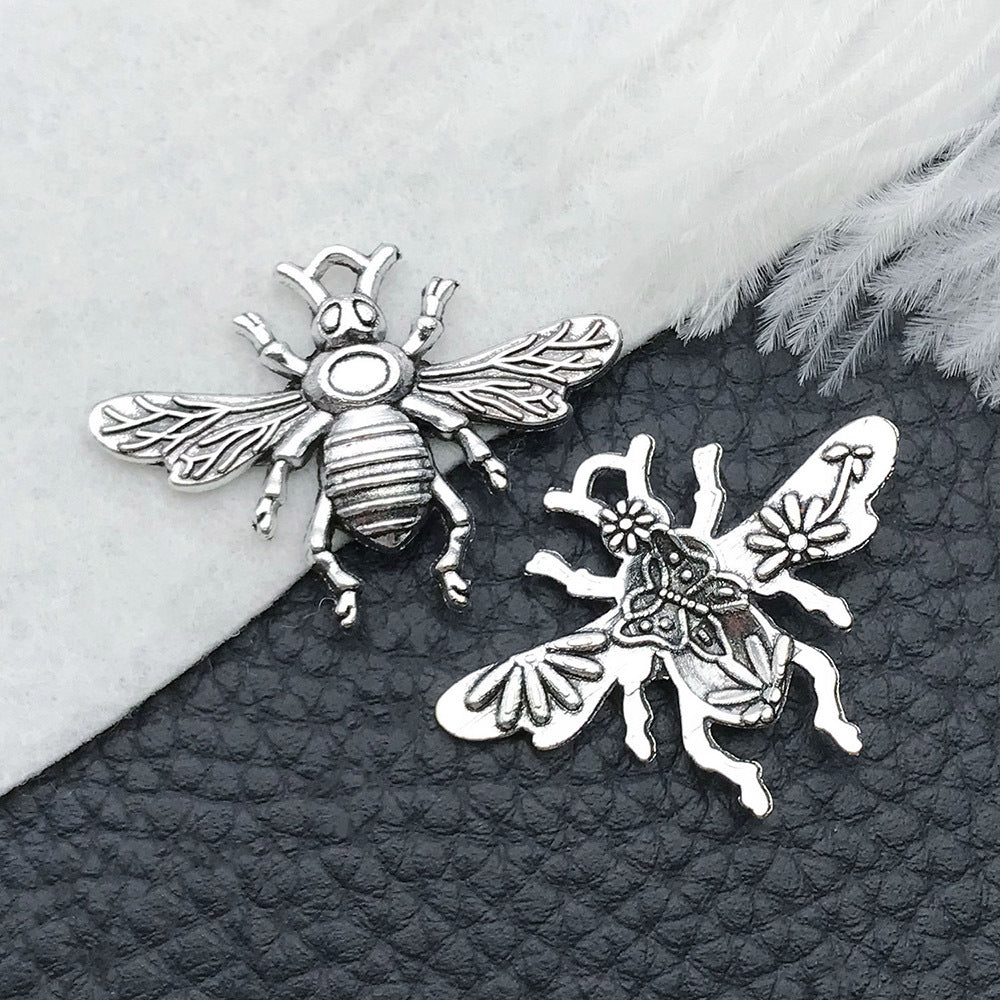 Wholesale Bee Chrysanthemum Honey Alloy DIY Necklace Bracelet Pendant