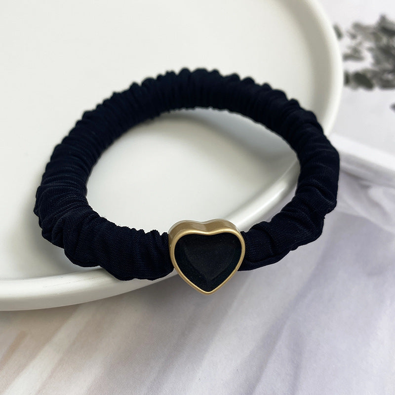 Wholesale Fabric Pleated Hair Bands with High Elasticity and Durable Rubber Band Head Rope