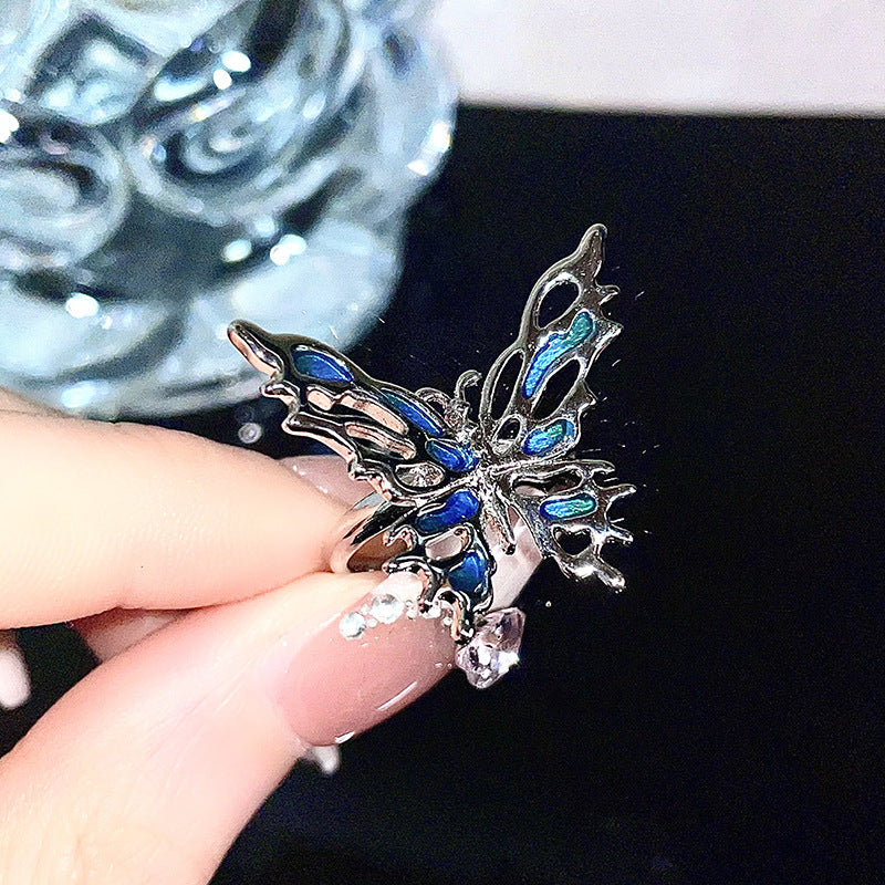 Anillos de mariposa de viento oscuro de cobre al por mayor de cobre