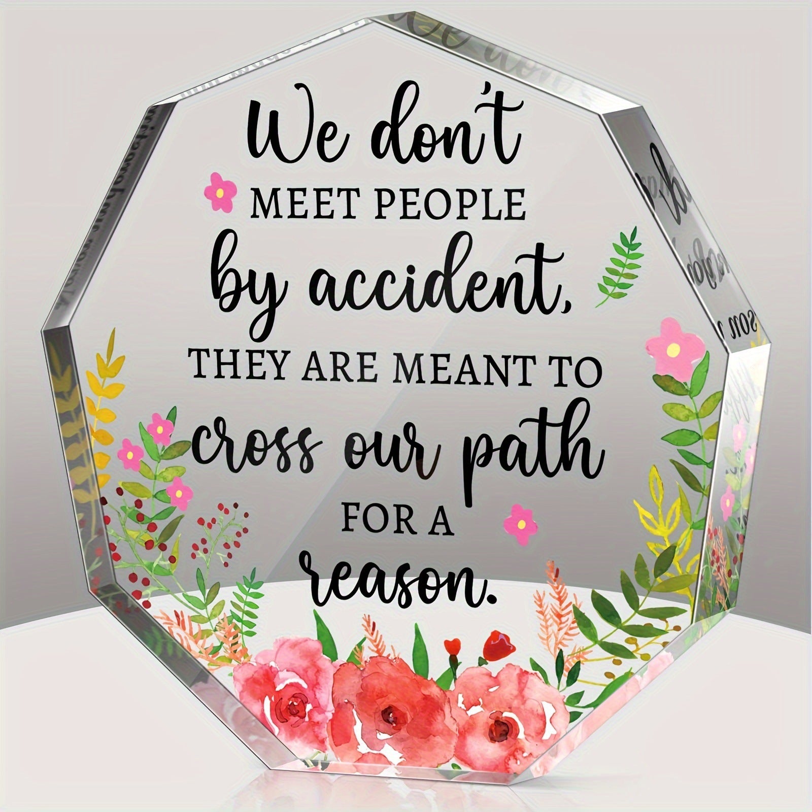 Wholesale Mother's Day Polygonal Acrylic Ornaments