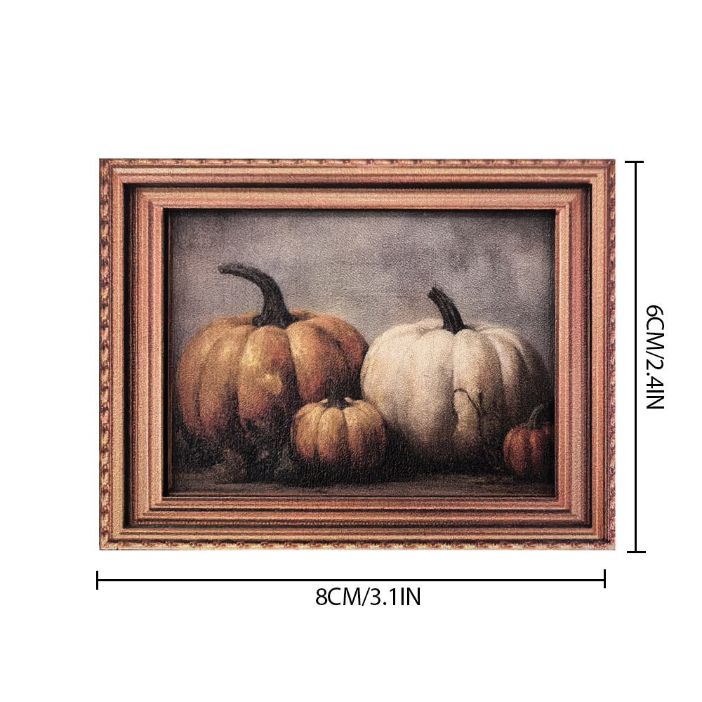 Wholesale vintage photo frame magnetic wooden poster fridge magnets