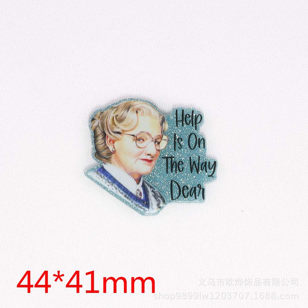 Wholesale 10 cartoon accessories acrylic cute DIY patches