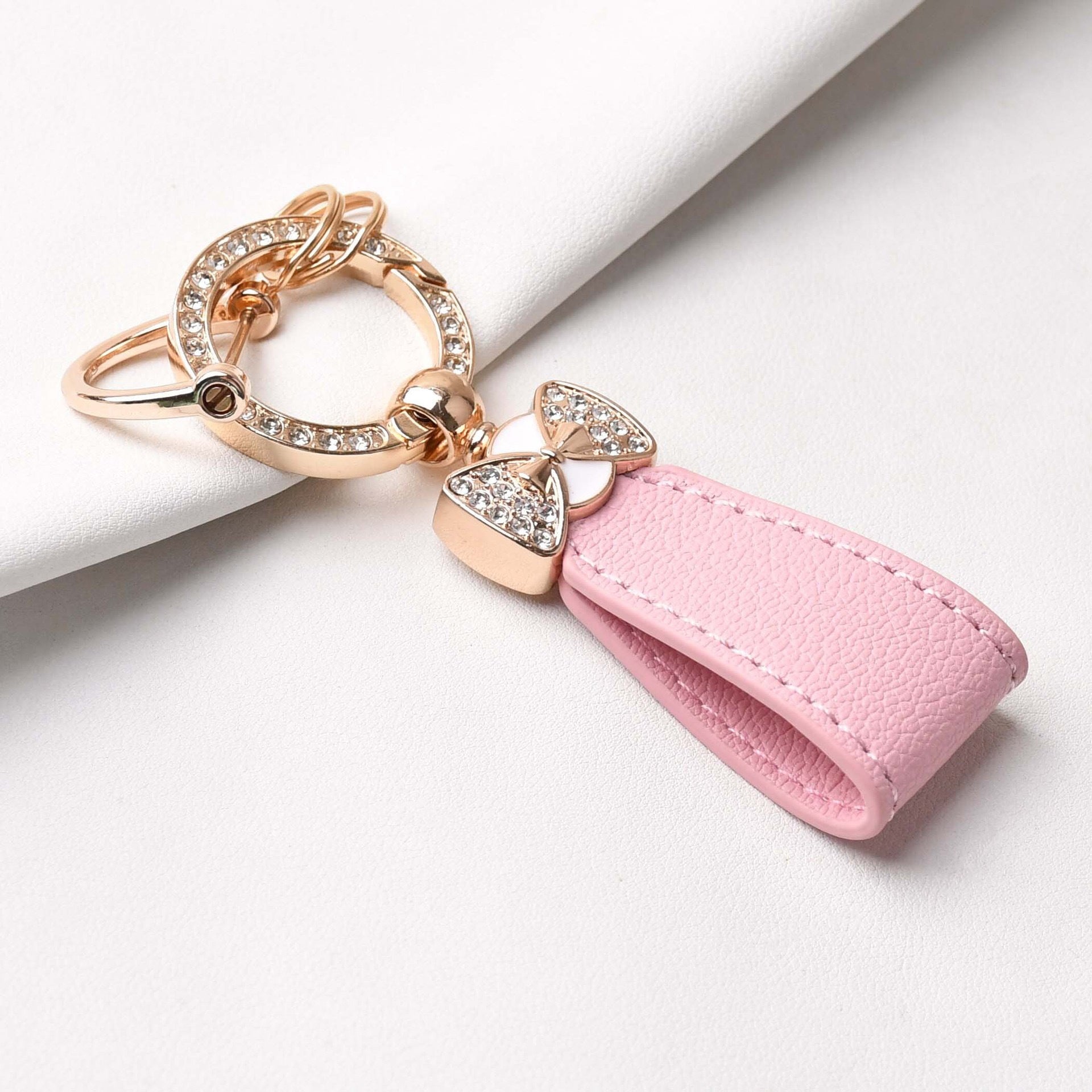 Wholesale Diamond Bow Bracelet Keychain