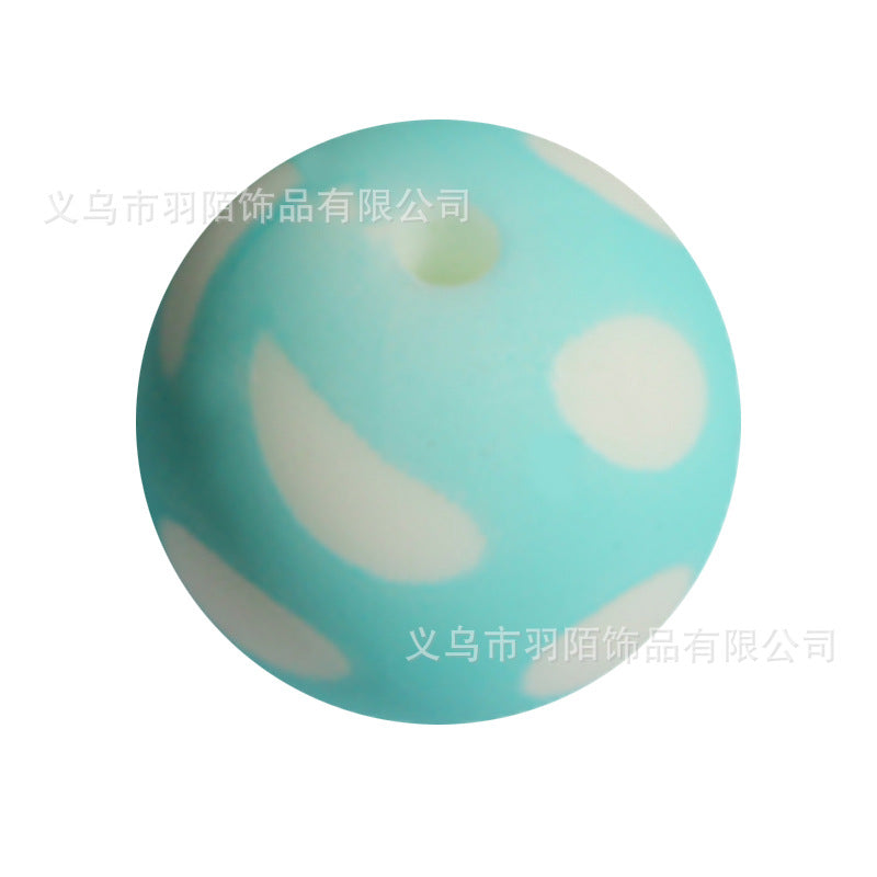 Wholesale 50PCSPolka Dot Cartoon Leopard Print Silicone Balls