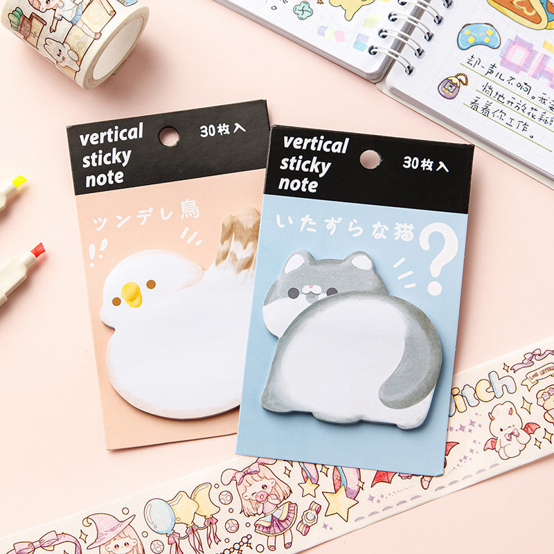 Wholesale of Paper Cartoon Cute Special Shaped Convenience Stickers and Sticky Notes