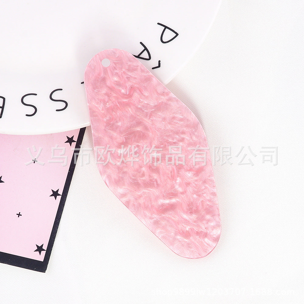 Wholesale 10pcs Blank DIY Acrylic Tag Luggage Pendant Motel Keychains