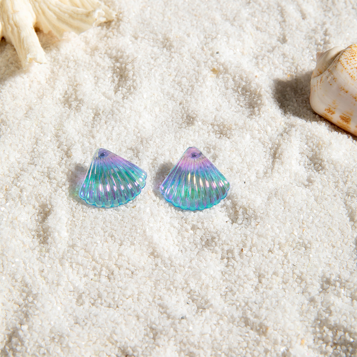 Wholesale 5pcs/pack Wind Starfish Shell Earrings  Holiday Wind Earrings
