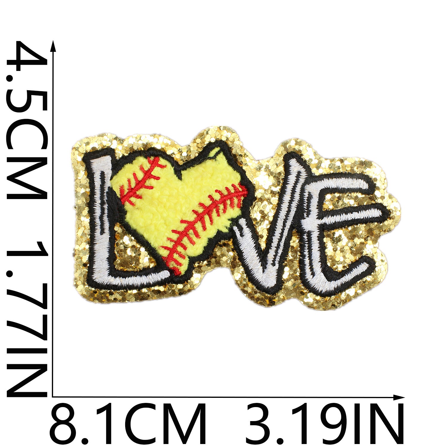 Wholesale Volleyball Towel Embroidered Patch Rugby Football Embroidered Cloth Patch Greta Baseball Chenille Embroidered Label